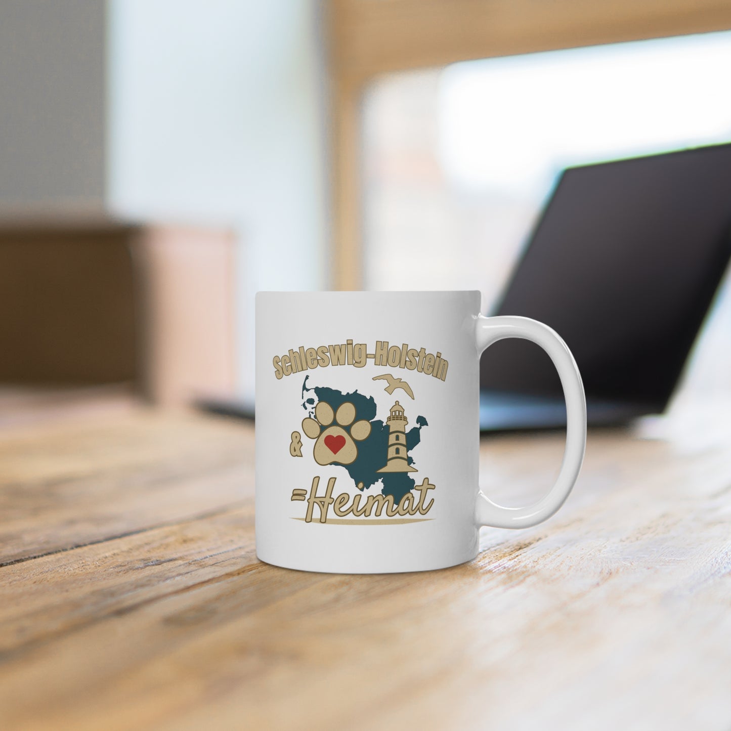 Schleswig-Holstein & Hund = Heimat Tasse