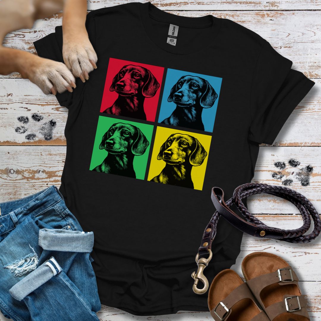 Pop Art Dackel - T-Shirt Unisex Relaxed Fit