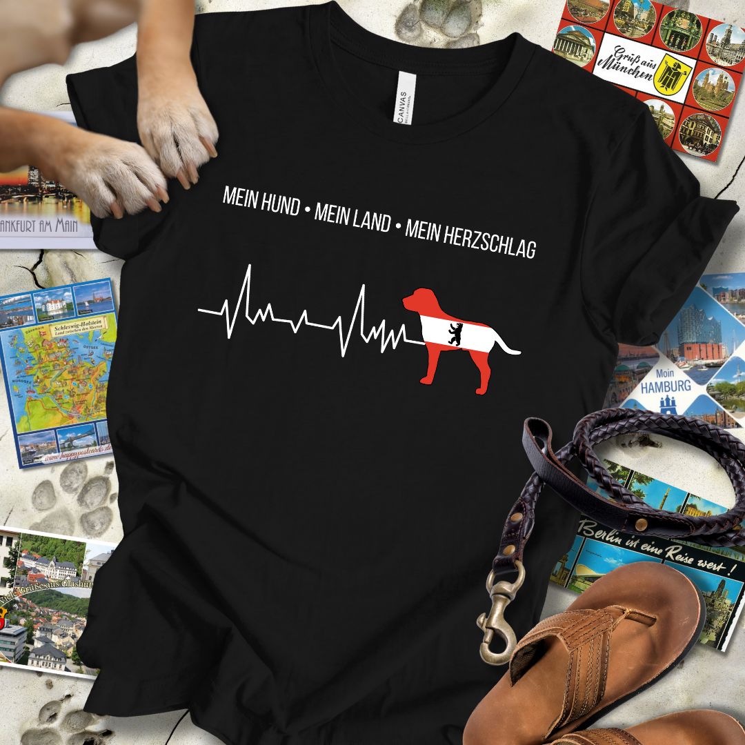Mein Hund, Mein Land, Mein Herzschlag - Berlin - T-Shirt Unisex Slim Fit