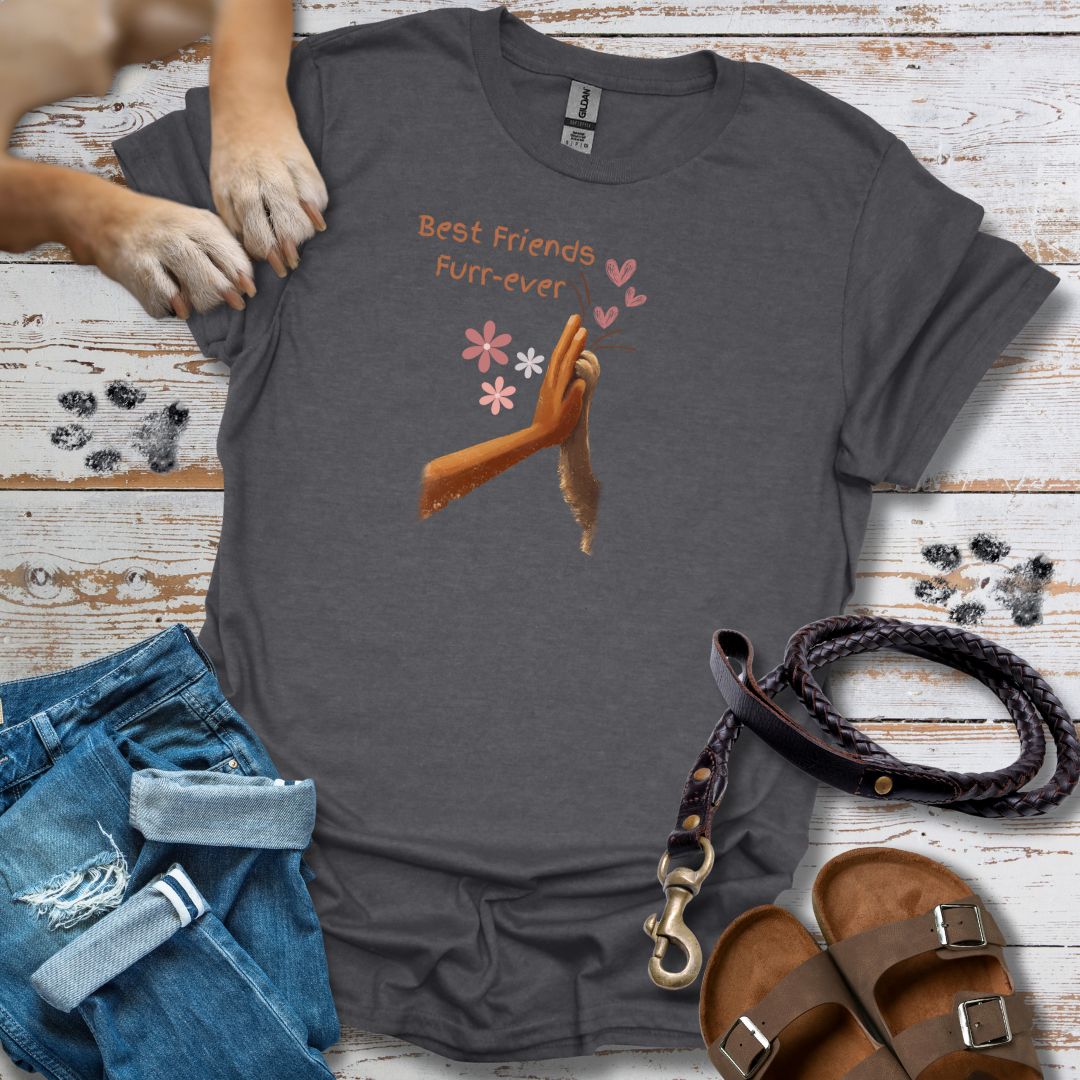 Best Friends Furr-ever - High Five - T-Shirt Unisex Classic Fit - Bequemer Klassiker