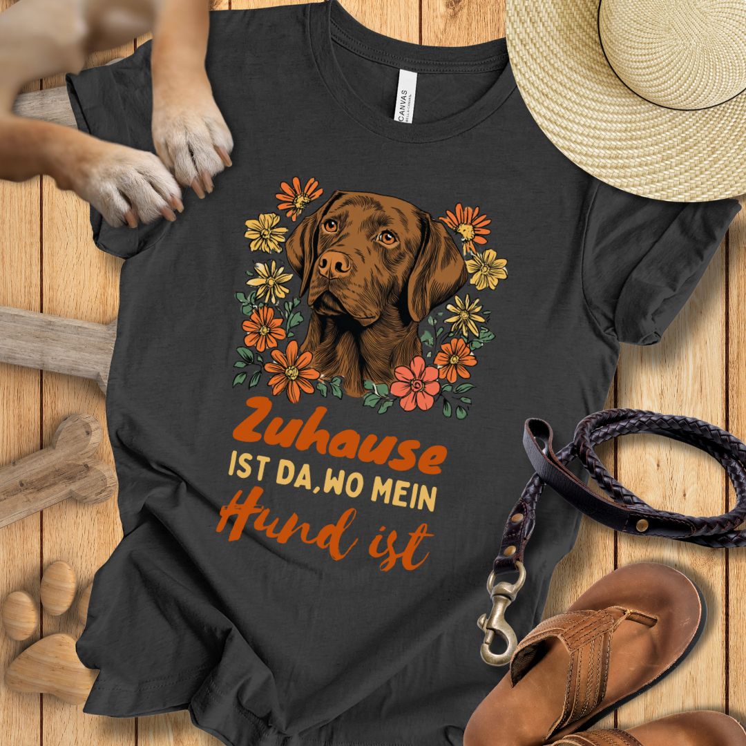 Zuhause ist da, wo mein Hund ist - Labrador - T-Shirt Unisex Slim Fit