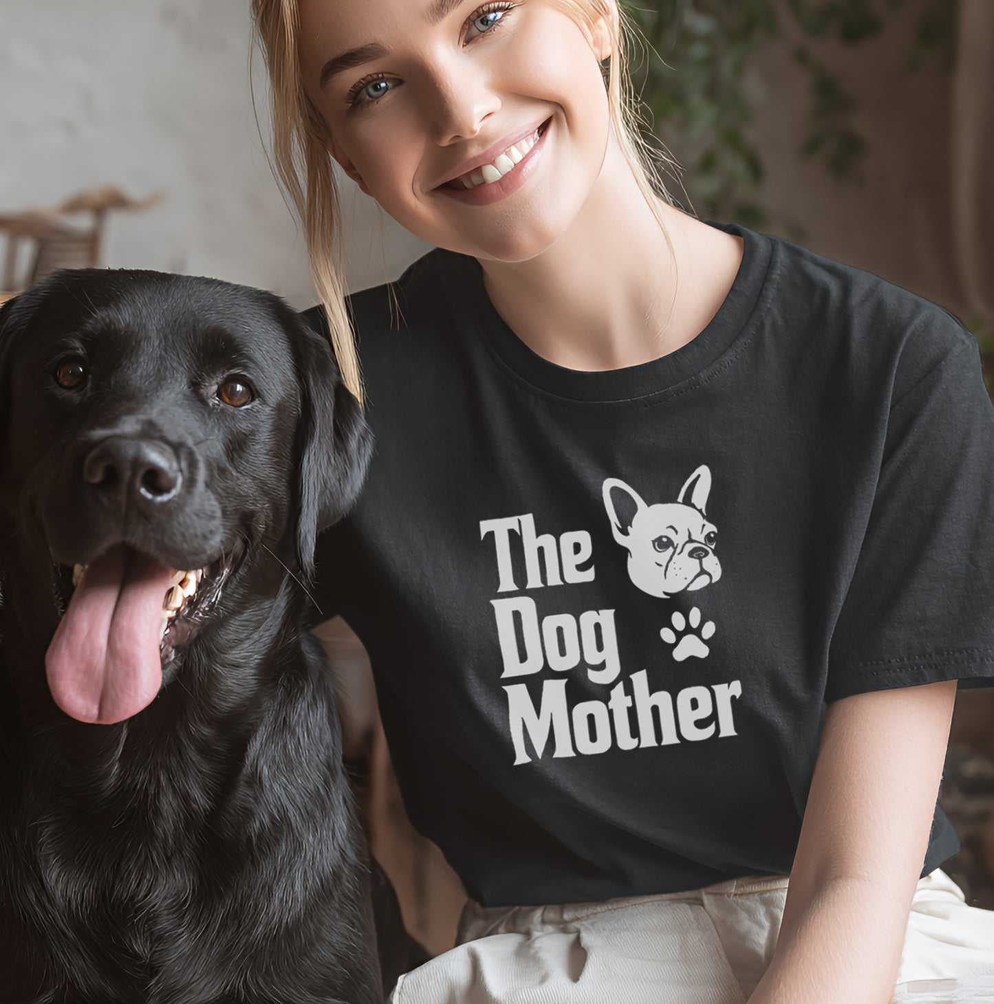 The Dog Mother Französische Bulldogge - T-Shirt Unisex Modern Fit - Weich & Leicht
