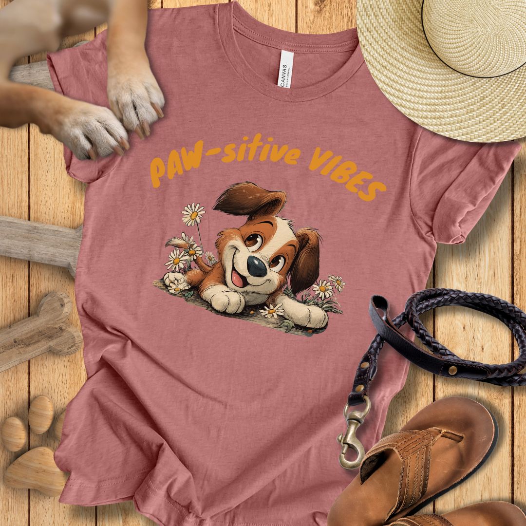 Paw-sitive Vibes 2 - T-Shirt Unisex Slim Fit