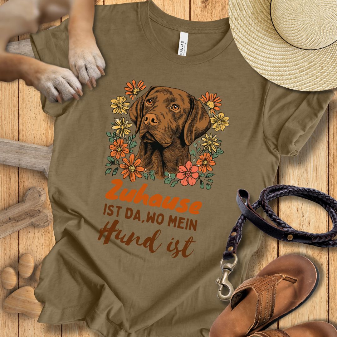 Zuhause ist da, wo mein Hund ist - Labrador - T-Shirt Unisex Slim Fit