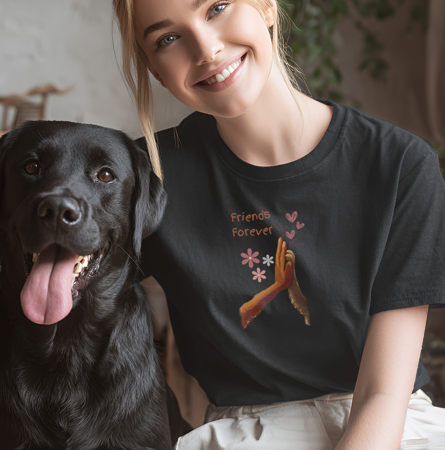 Friends Forever - High Five - T-Shirt Unisex Modern Fit - Weich & Leicht
