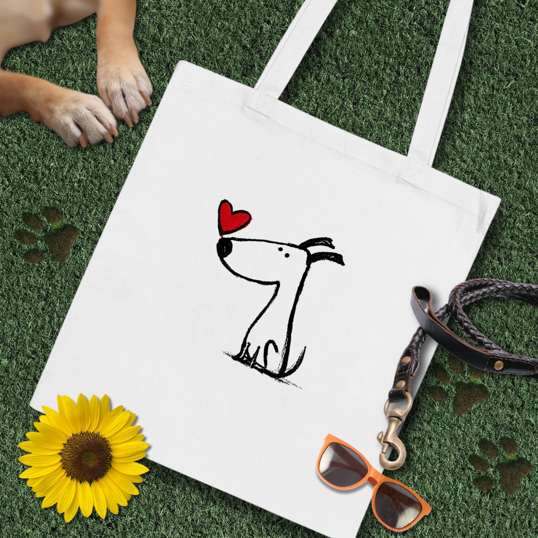 Kleiner Hund mit Herz - Tasche