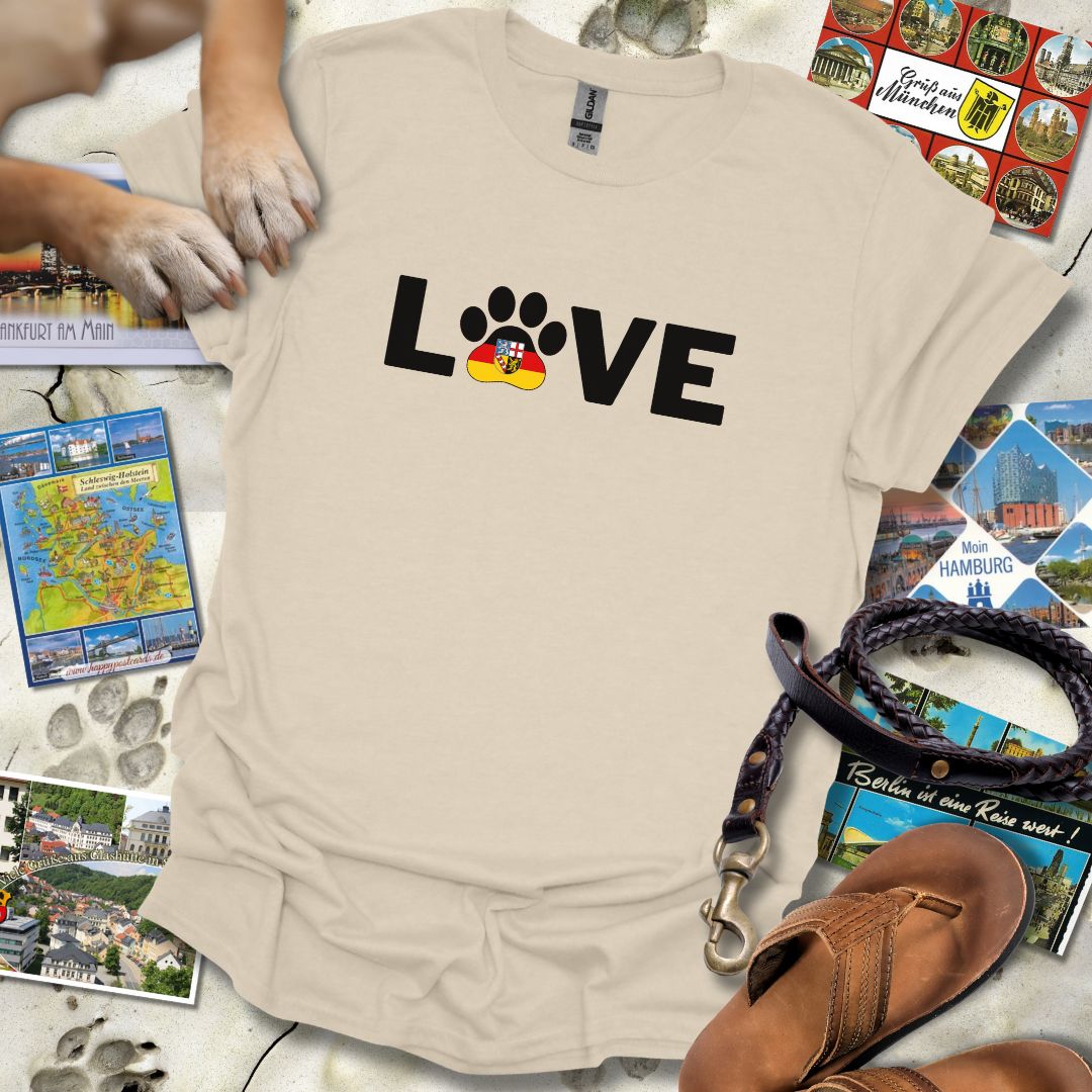 Love Pfote - Saarland - T-Shirt Unisex Relaxed Fit