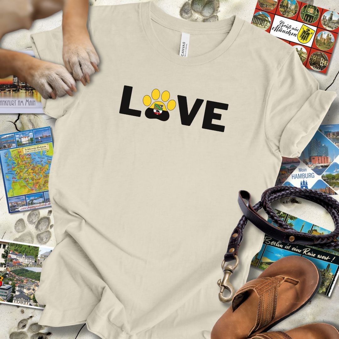 Love Pfote - Sachsen-Anhalt - T-Shirt Unisex Slim Fit