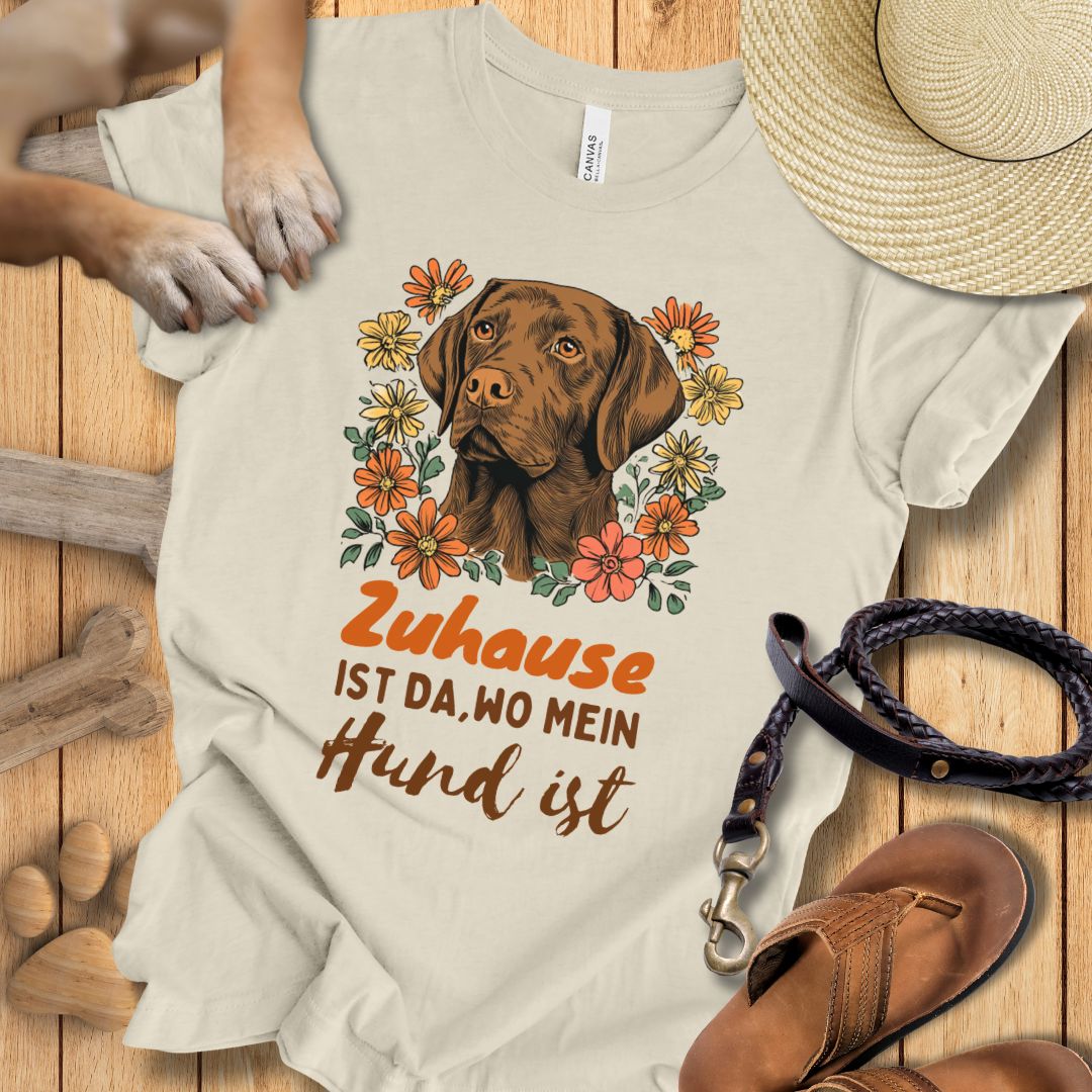 Zuhause ist da, wo mein Hund ist - Labrador - T-Shirt Unisex Slim Fit