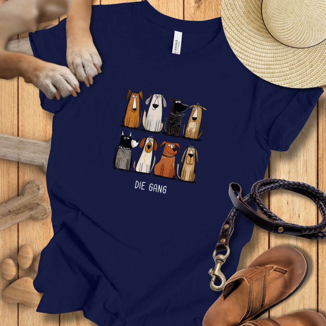 Acht Hunde "Die Gang" - T-Shirt Unisex Modern Fit - Weich & Leicht