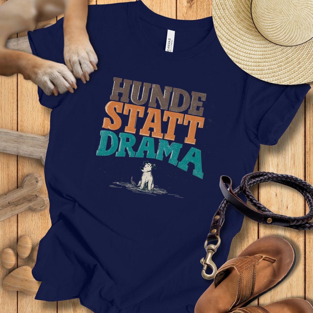 Hunde statt Drama - T-Shirt Unisex Modern Fit - Weich & Leicht