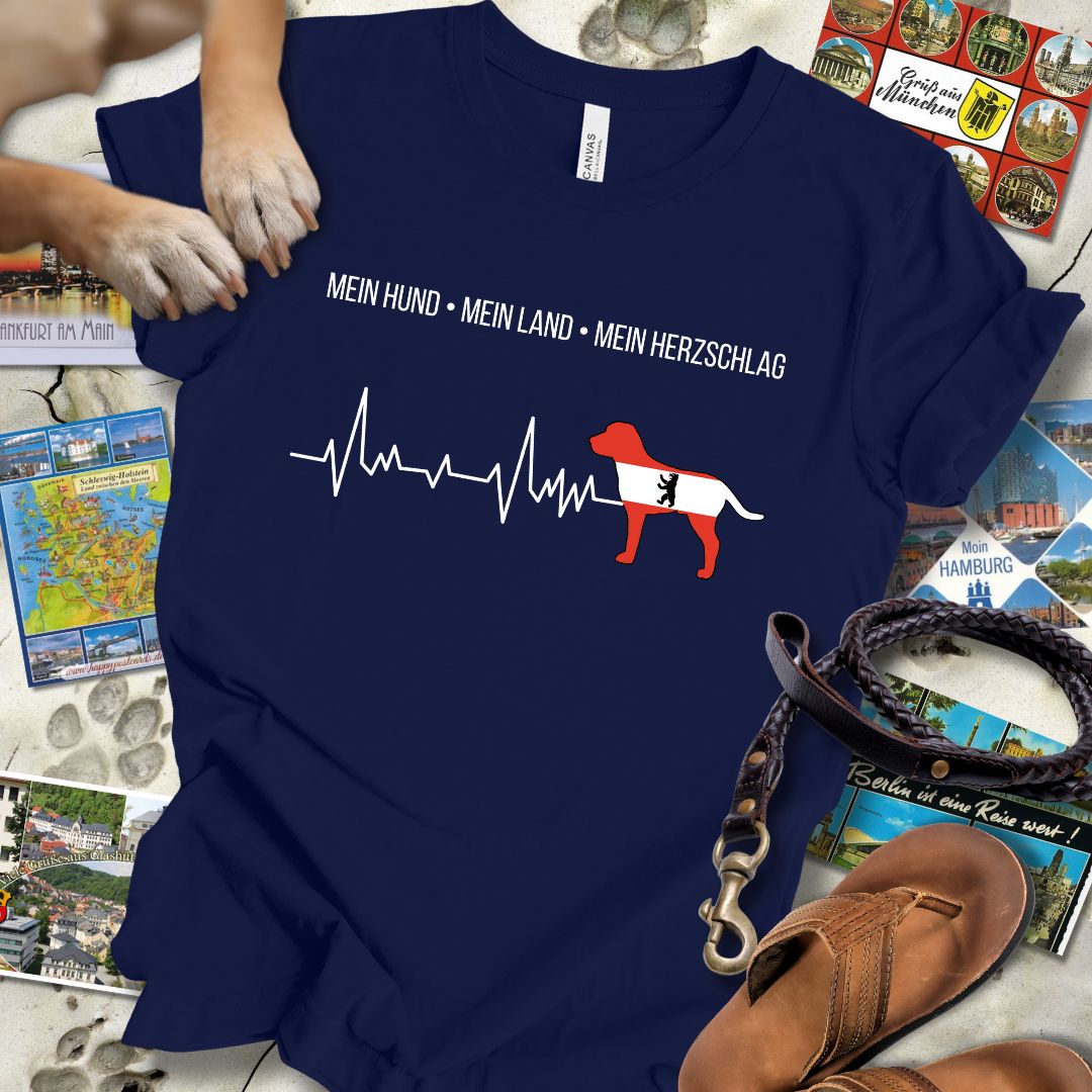 Mein Hund, Mein Land, Mein Herzschlag - Berlin - T-Shirt Unisex Slim Fit