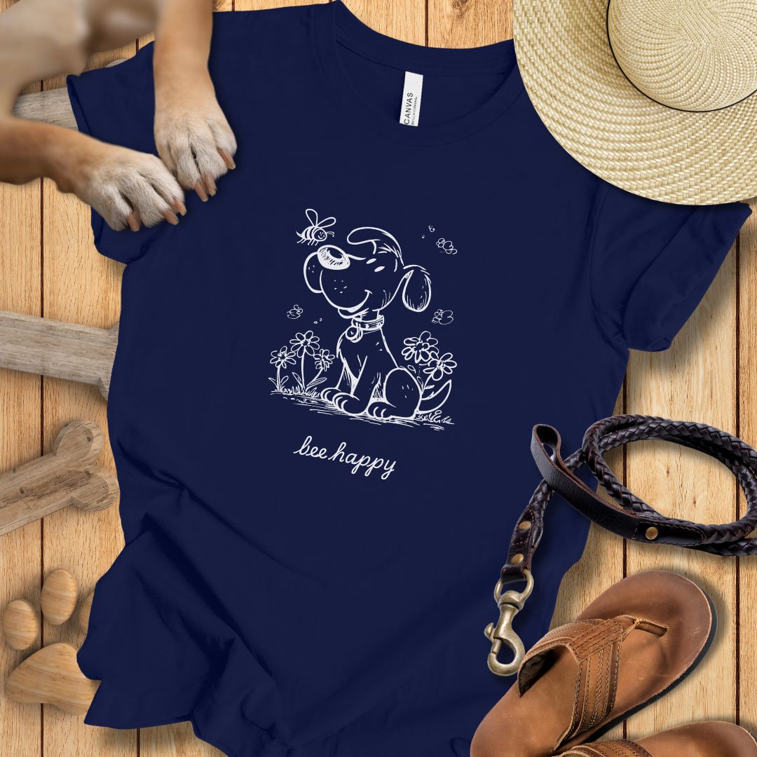 Bee happy - T-Shirt Damen Modern Fit - Weich & Leicht