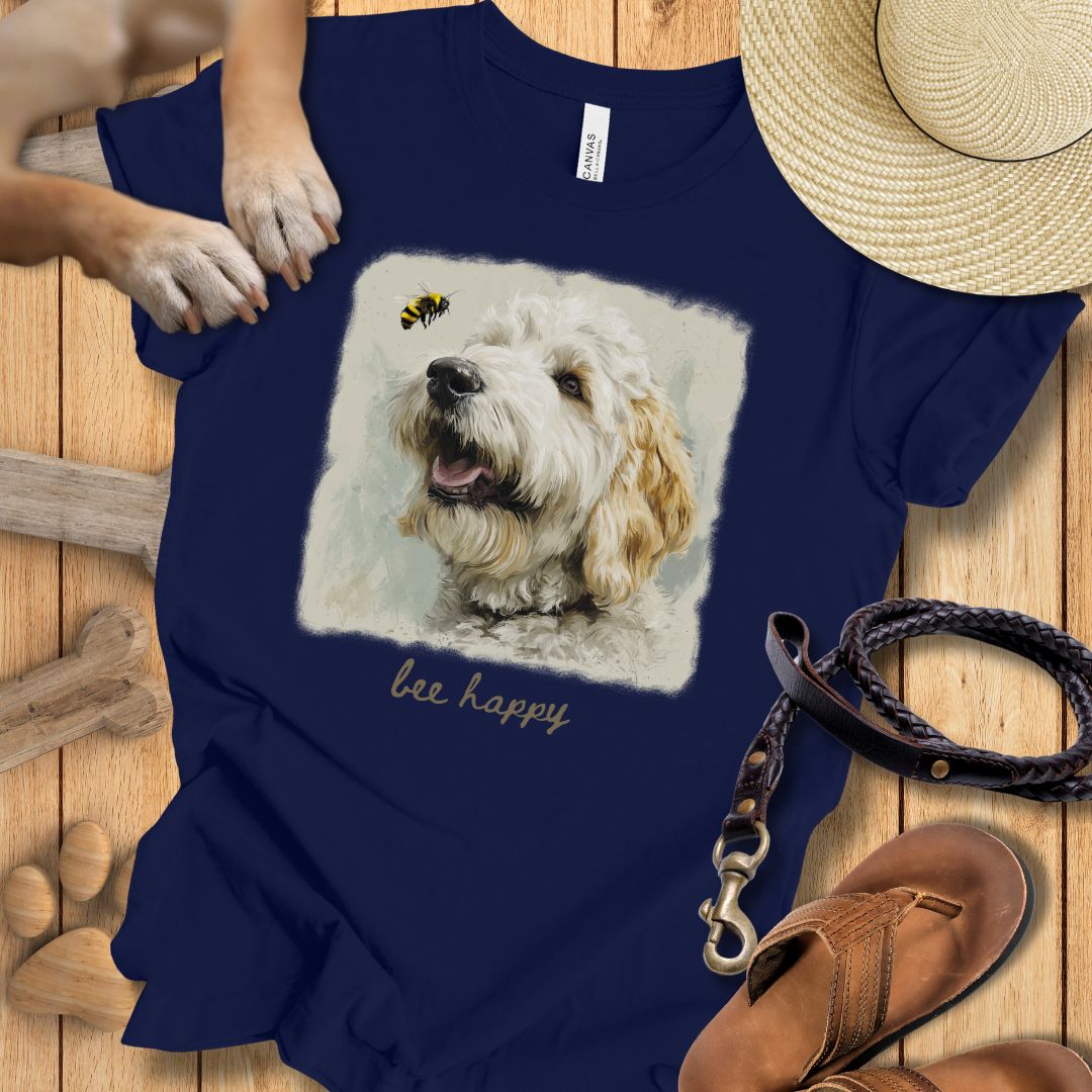 Bee Happy - T-Shirt Unisex Modern Fit - Weich & Leicht
