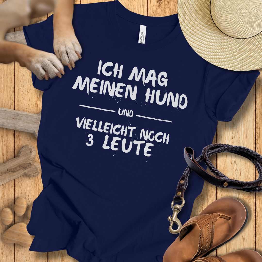 Ich mag meinen Hund - T-Shirt Unisex Modern Fit - Weich & Leicht