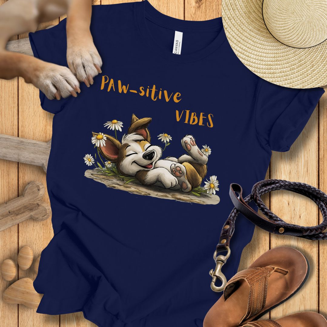 Paw-sitive Vibes - T-Shirt Unisex Modern Fit - Weich & Leicht