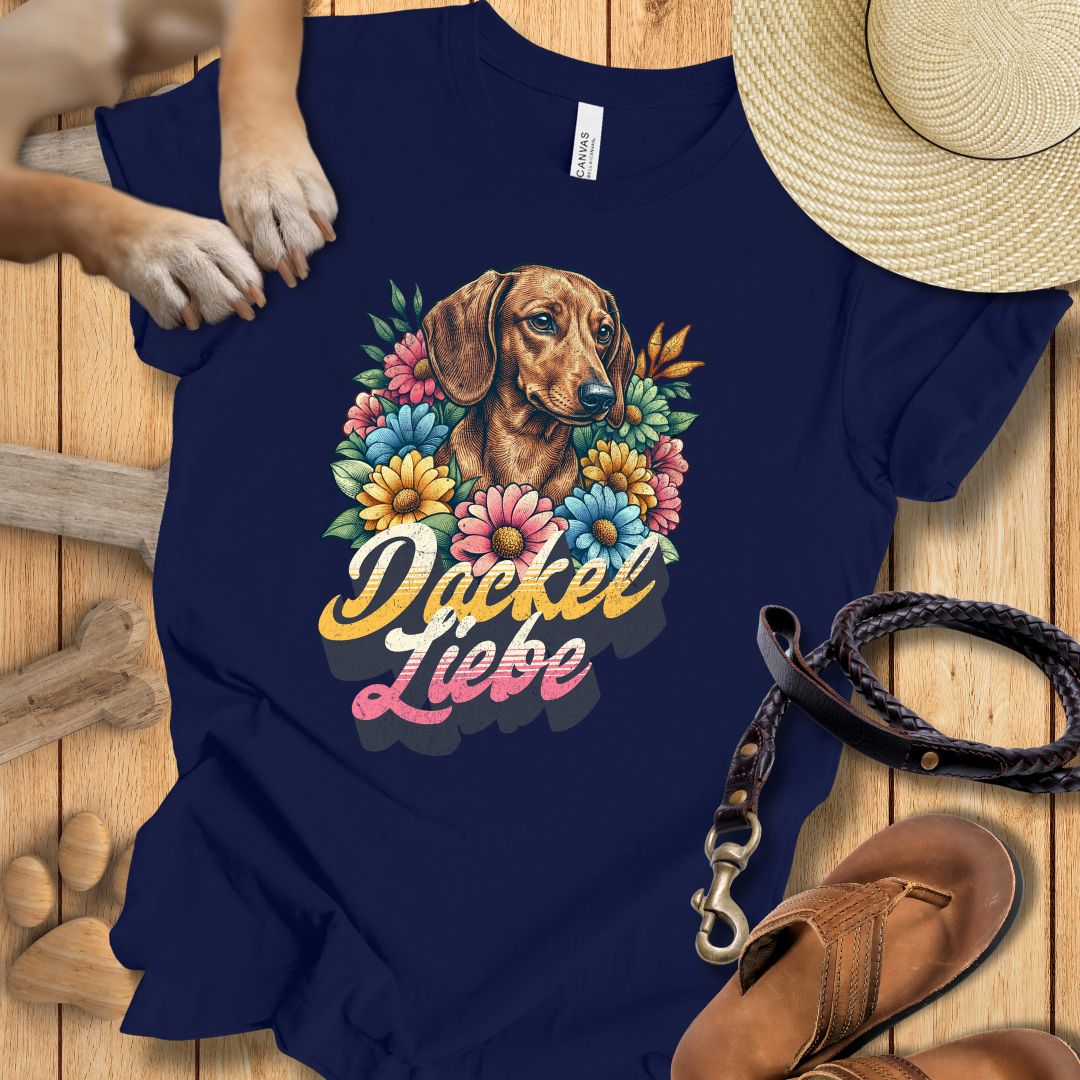 Dackel Liebe Retro - T-Shirt Unisex Modern Fit - Weich & Leicht