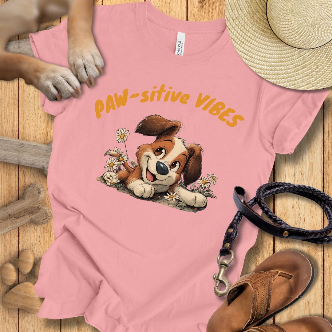 Paw-sitive Vibes 2 - T-Shirt Unisex Modern Fit - Weich & Leicht