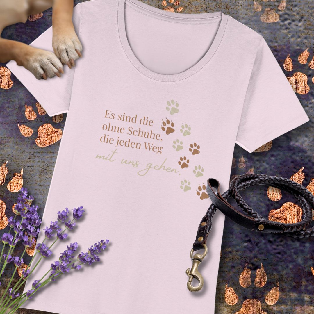 Es sind die ohne Schuhe, die jeden Weg mit uns gehen - Premium Damen T-Shirt - Slim Fit