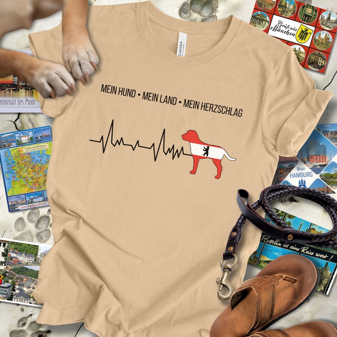 Mein Hund, Mein Land, Mein Herzschlag - Berlin - T-Shirt Unisex Slim Fit