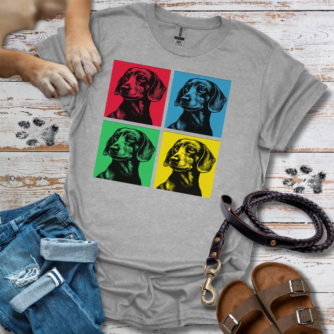 Pop Art Dackel - T-Shirt Unisex Relaxed Fit