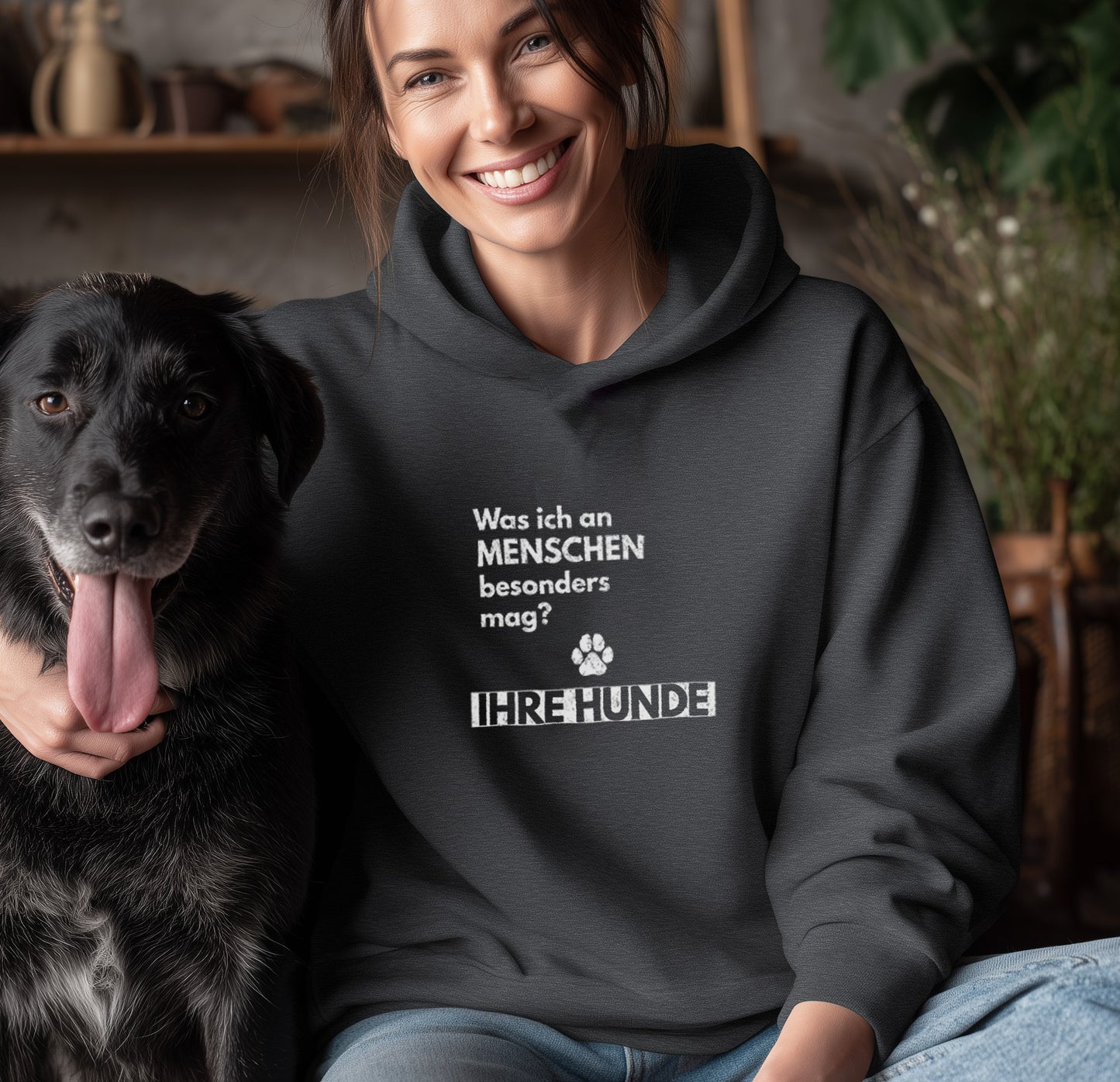 Was ich an Menschen besonders mag? IHRE HUNDE - Unisex Classic Fit Hoodie