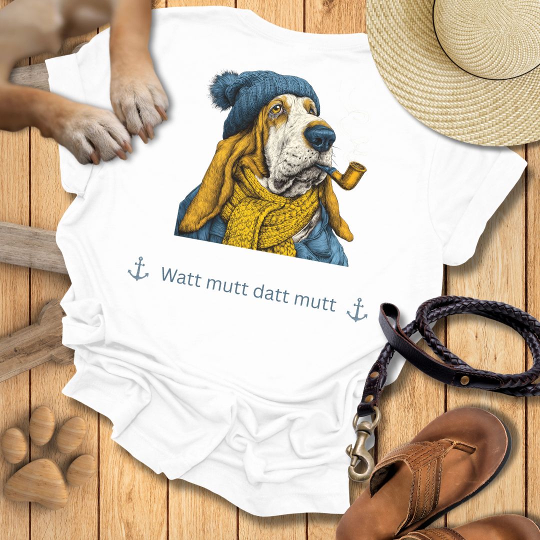 Watt mutt datt mutt - Beidseitig bedrucktes T-Shirt Unisex Slim Fit