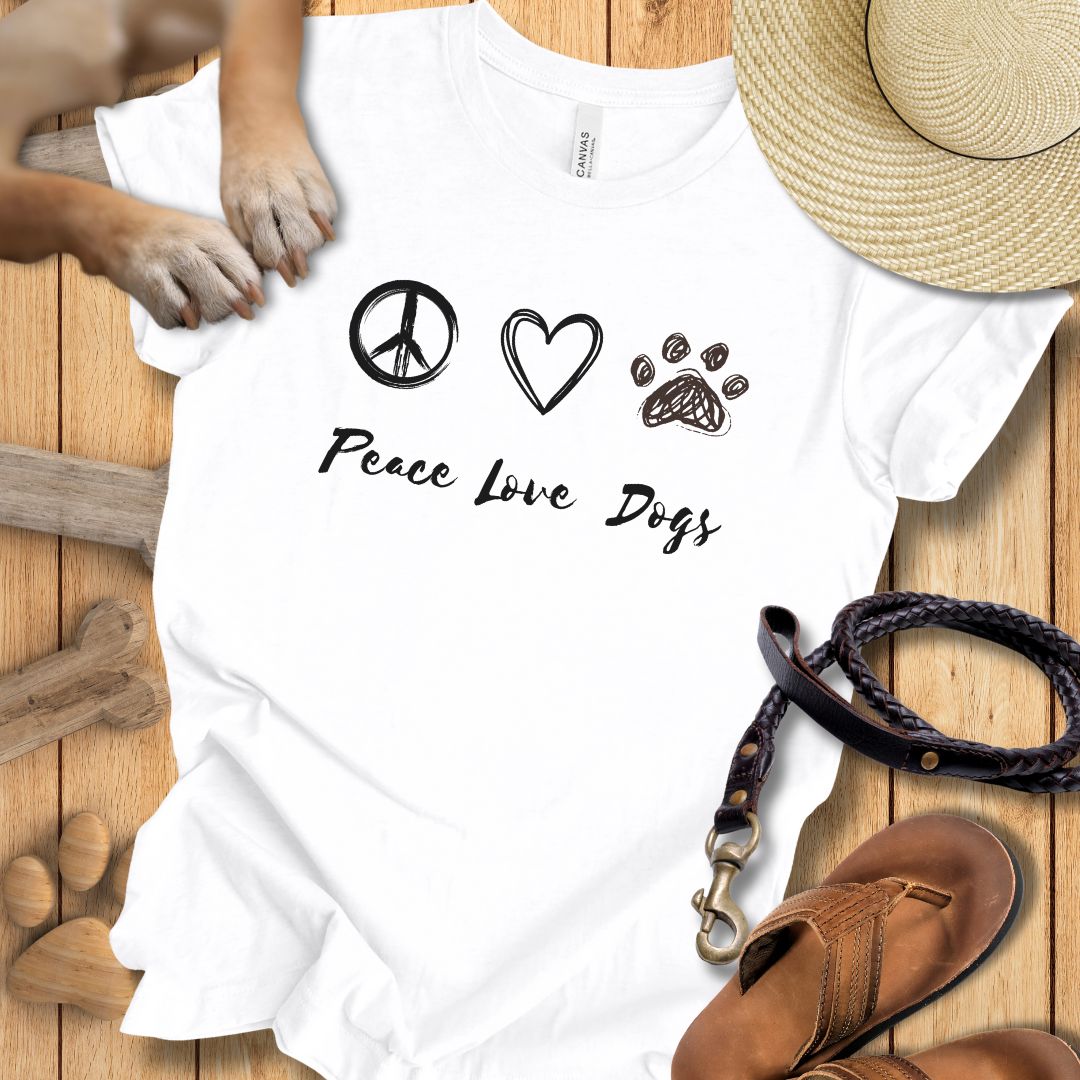 Peace Love Dogs - T-Shirt Unisex Slim Fit