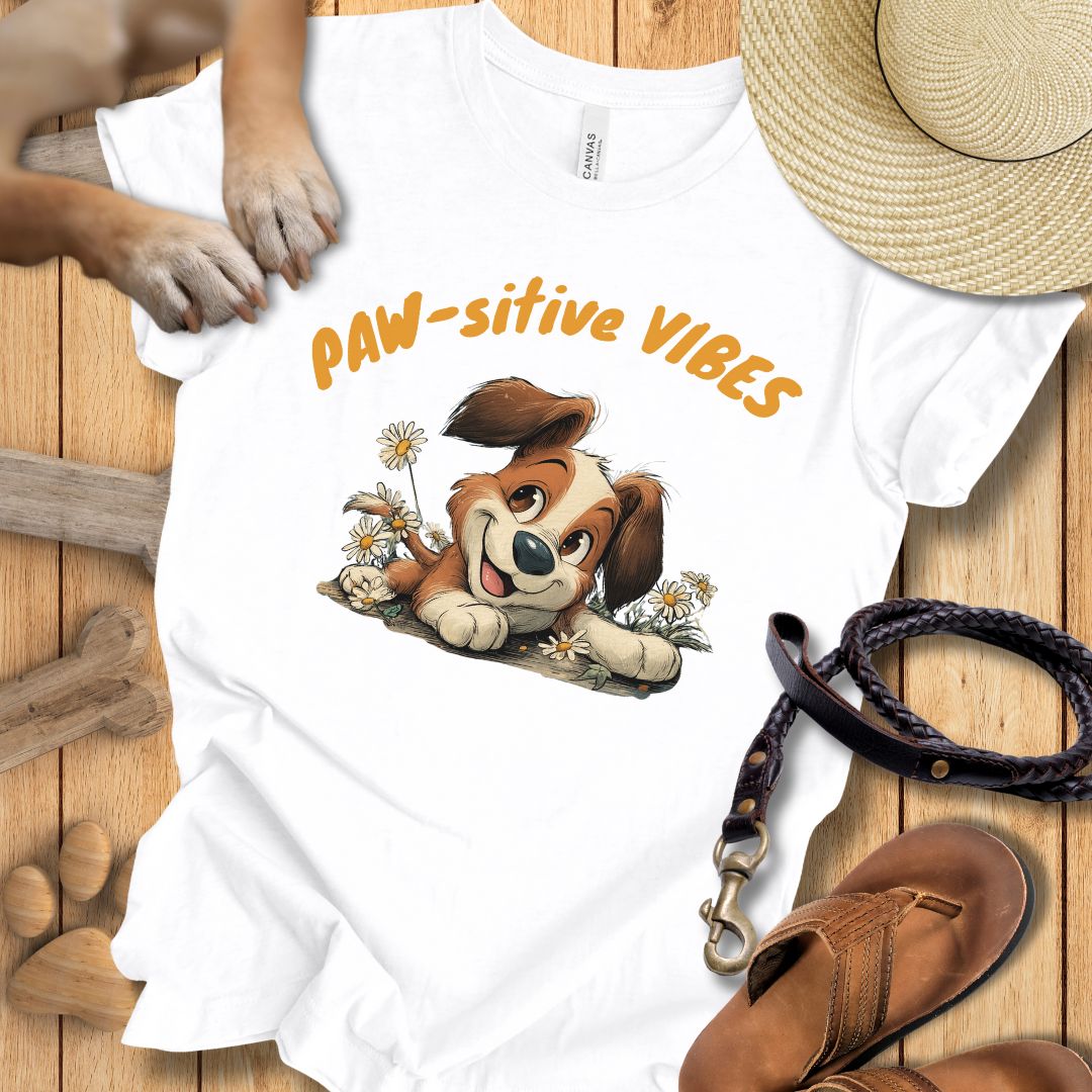 Paw-sitive Vibes 2 - T-Shirt Unisex Slim Fit