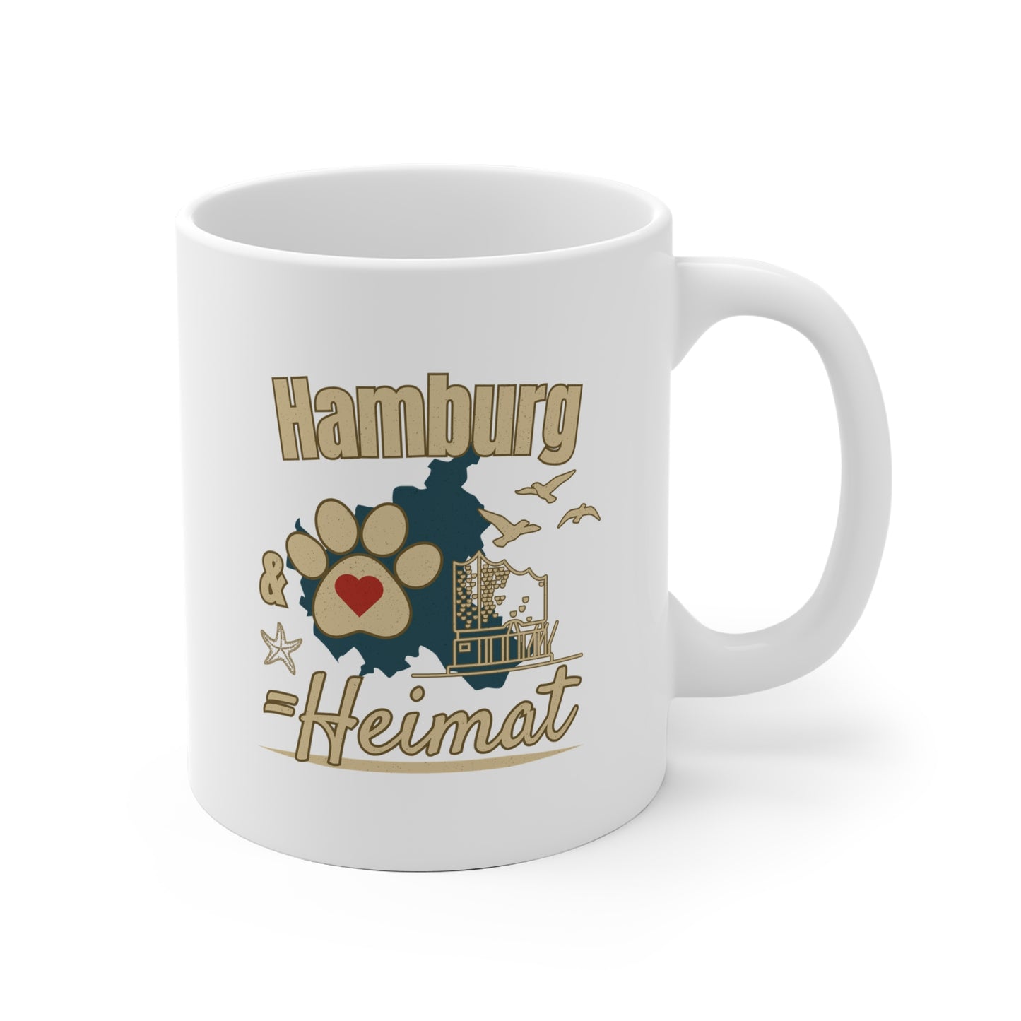 Hamburg & Hund = Heimat Tasse
