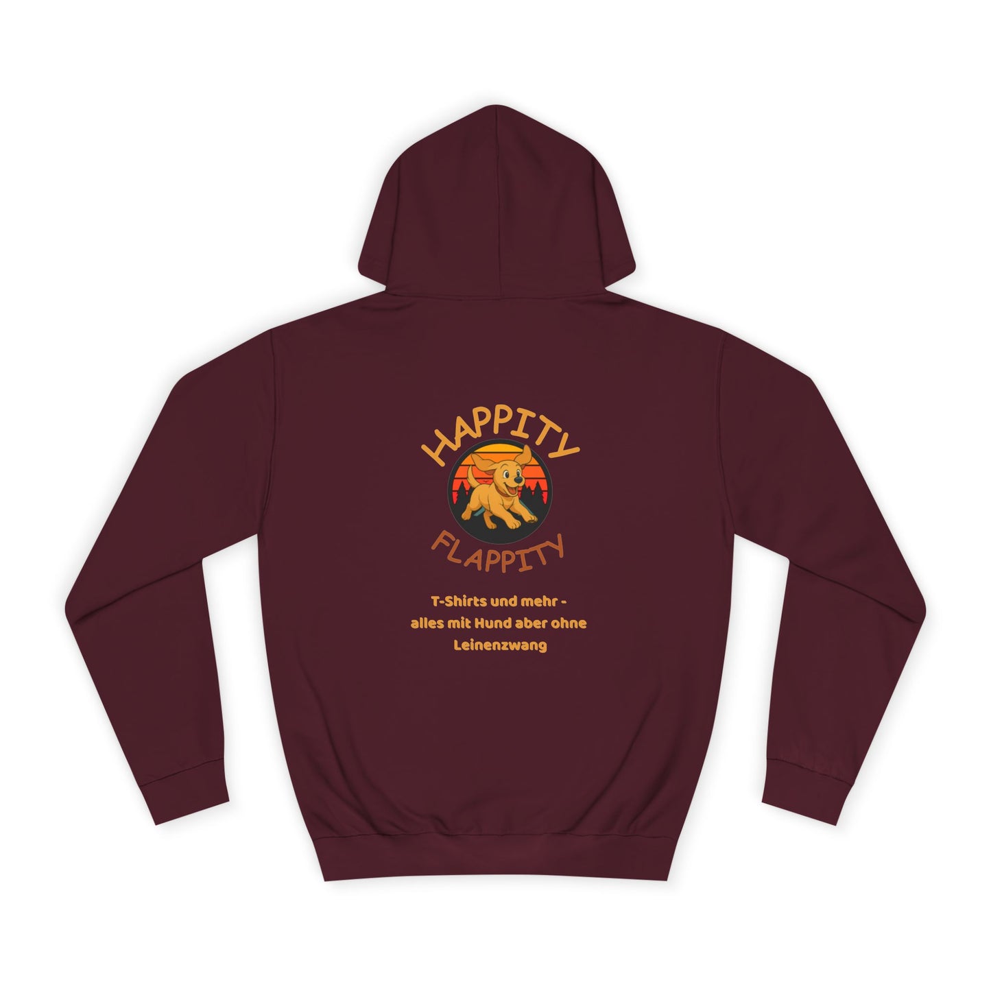 Happity Flappity Hoodie — Cute Golden Pup Graphic College Pullover