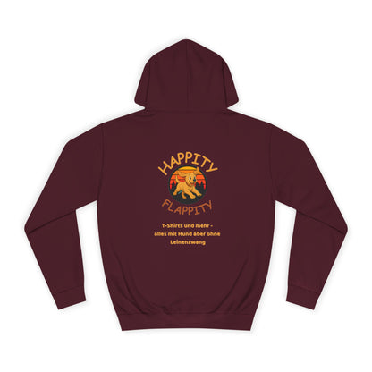 Happity Flappity Hoodie — Cute Golden Pup Graphic College Pullover