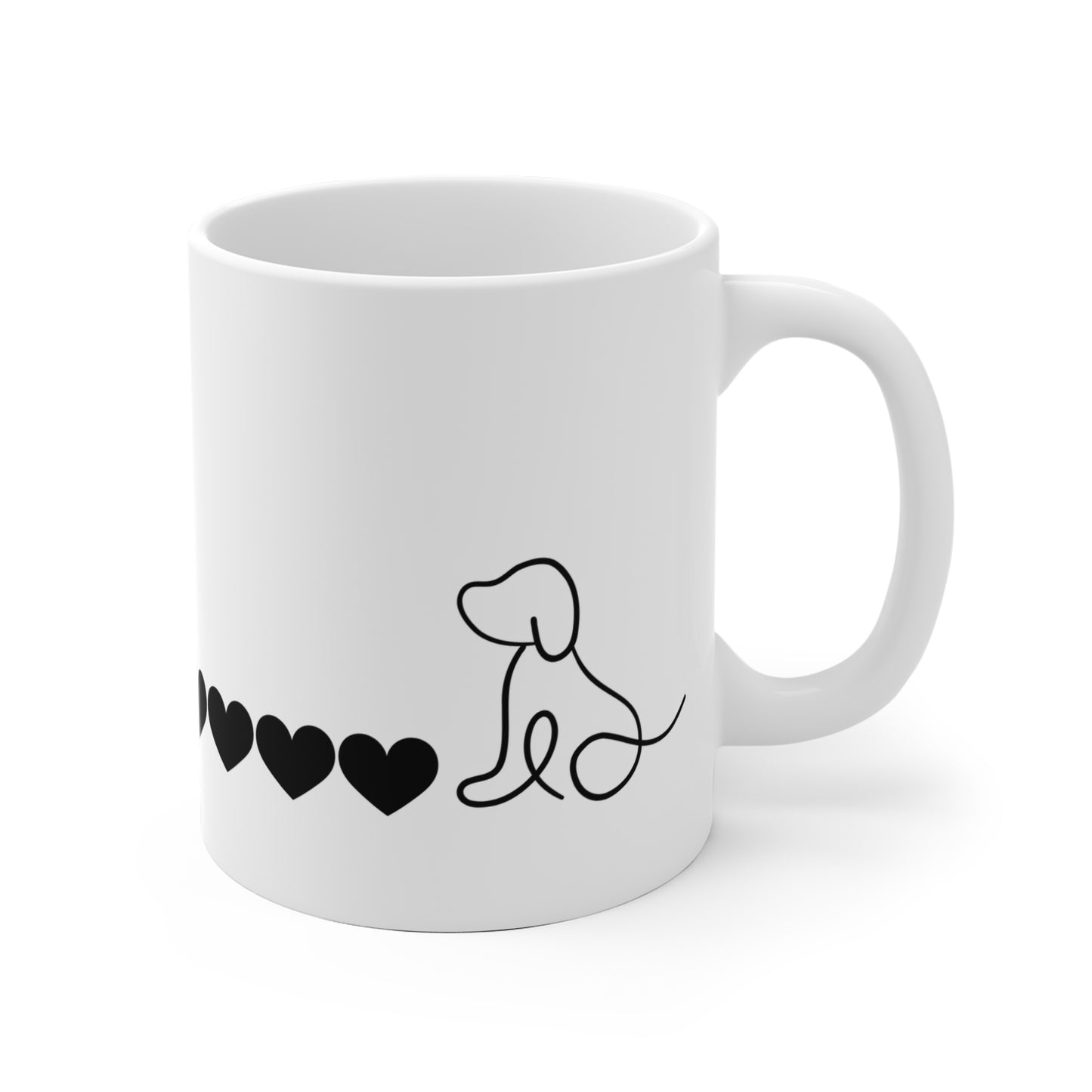 Eine Linie Liebe - Tasse