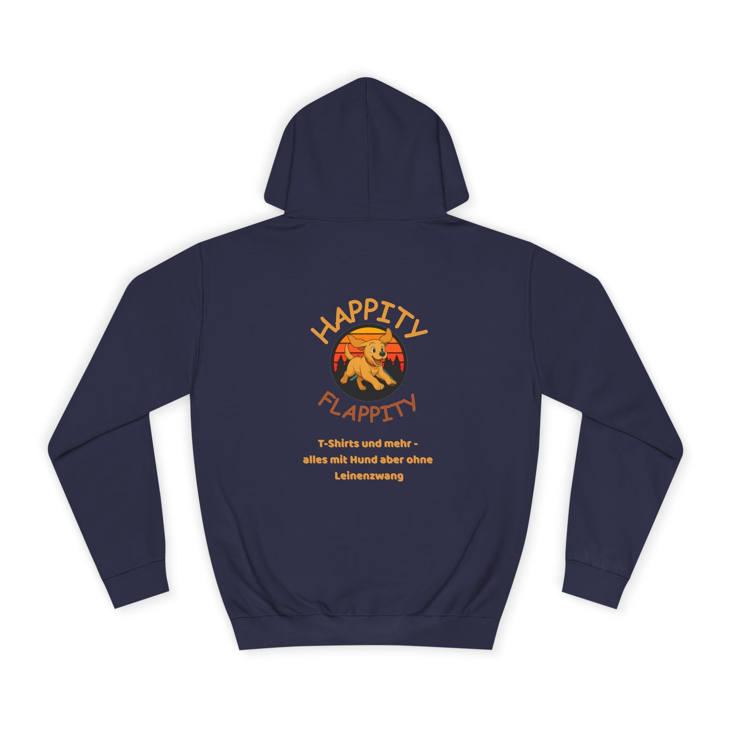 Happity Flappity Hoodie — Cute Golden Pup Graphic College Pullover