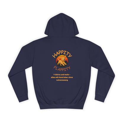 Happity Flappity Hoodie — Cute Golden Pup Graphic College Pullover