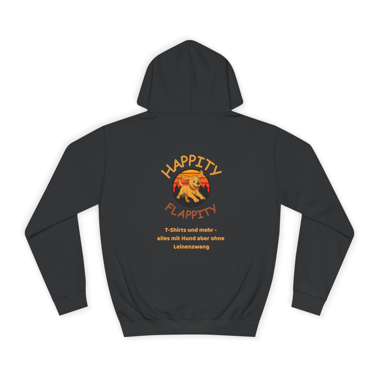 Happity Flappity Hoodie — Cute Golden Pup Graphic College Pullover
