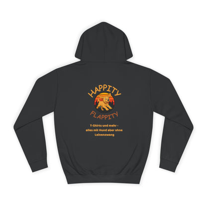 Happity Flappity Hoodie — Cute Golden Pup Graphic College Pullover