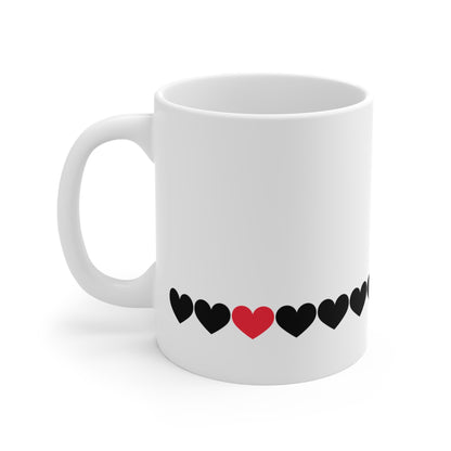 Eine Linie Liebe - Tasse