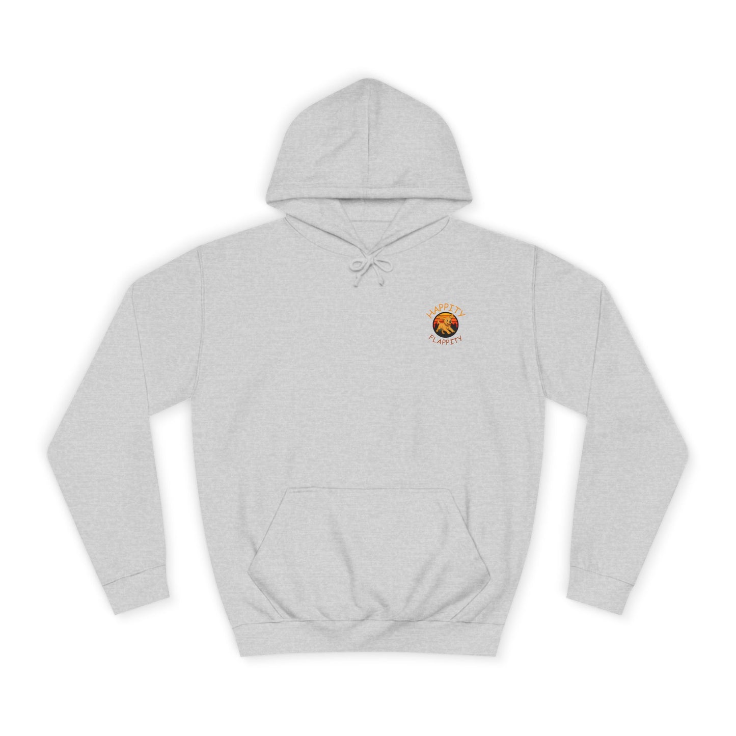 Happity Flappity Hoodie — Cute Golden Pup Graphic College Pullover