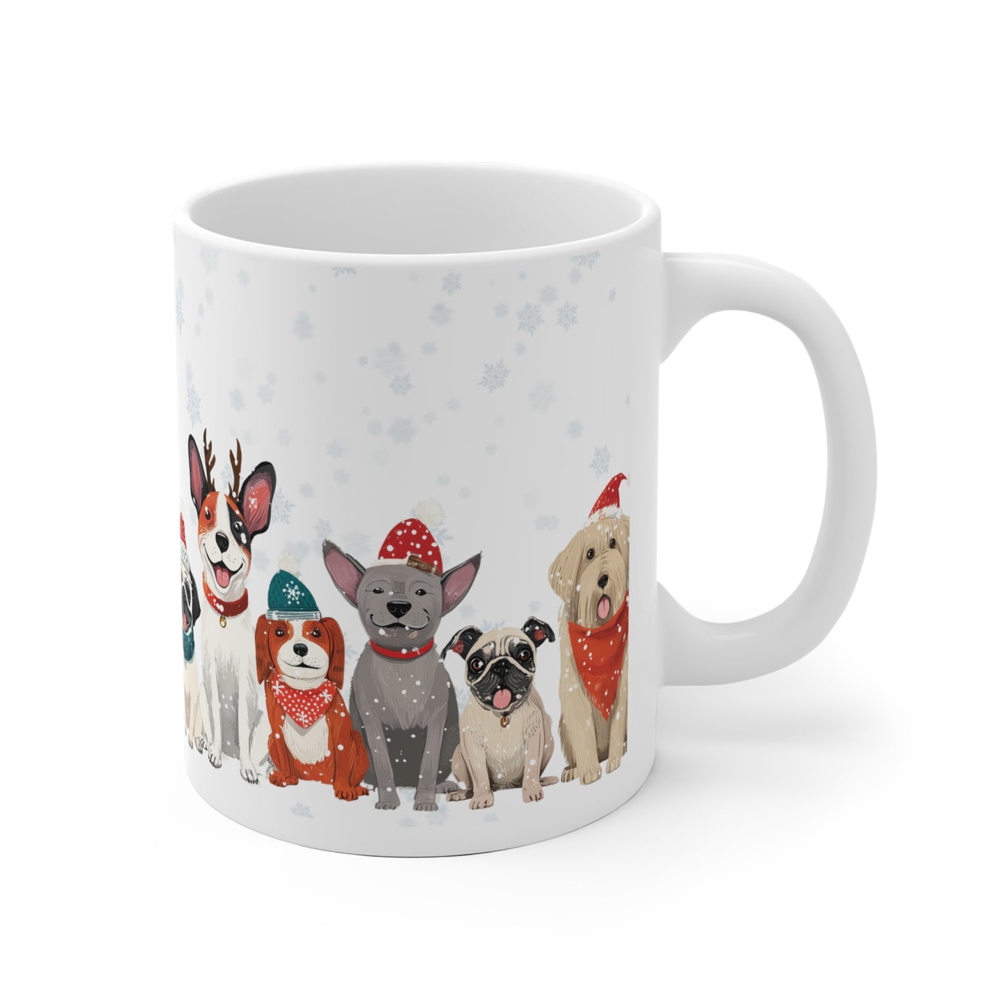Auf vier Pfoten durch den Schnee - Tasse