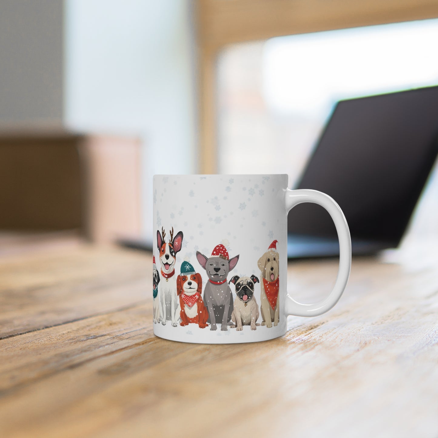 Auf vier Pfoten durch den Schnee - Tasse