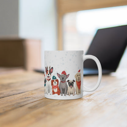 Auf vier Pfoten durch den Schnee - Tasse