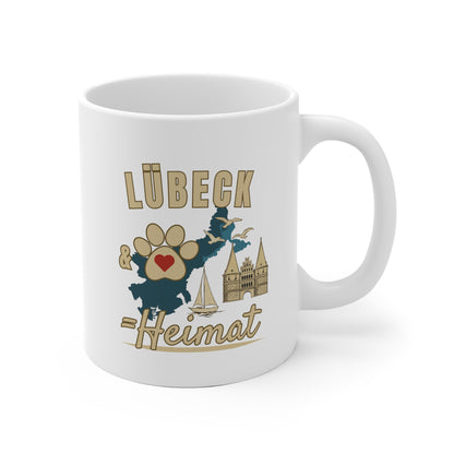 Lübeck & Hund = Heimat Tasse