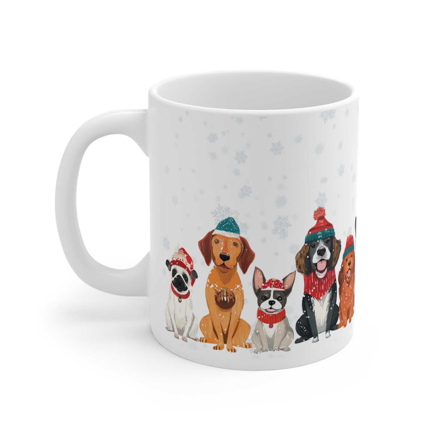 Auf vier Pfoten durch den Schnee - Tasse