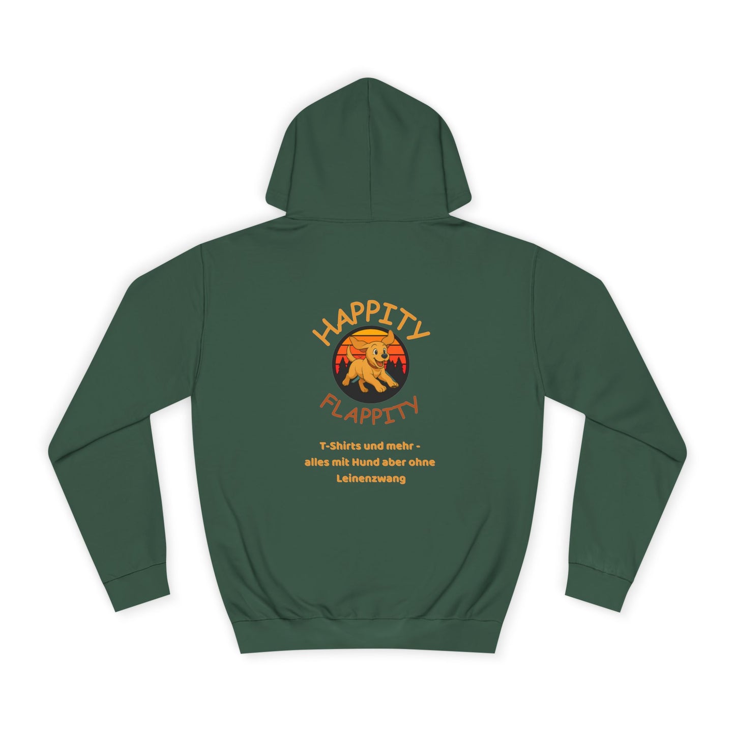 Happity Flappity Hoodie — Cute Golden Pup Graphic College Pullover