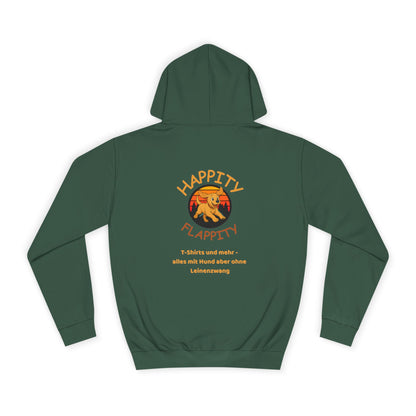 Happity Flappity Hoodie — Cute Golden Pup Graphic College Pullover