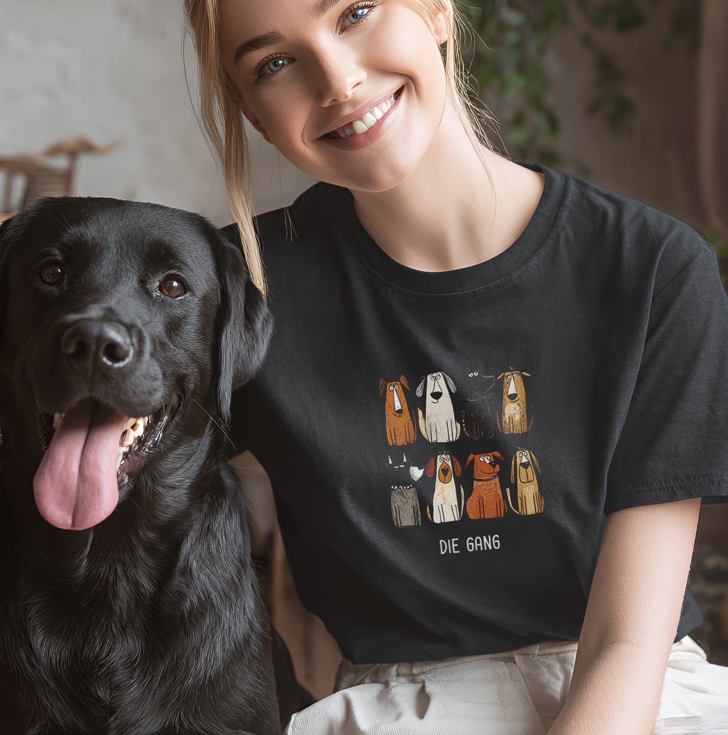Acht Hunde "Die Gang" - T-Shirt Unisex Classic Fit - Bequemer Klassiker