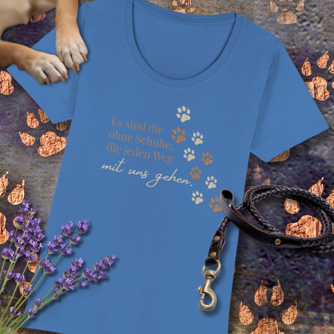 Es sind die ohne Schuhe, die jeden Weg mit uns gehen - Premium Damen T-Shirt - Slim Fit