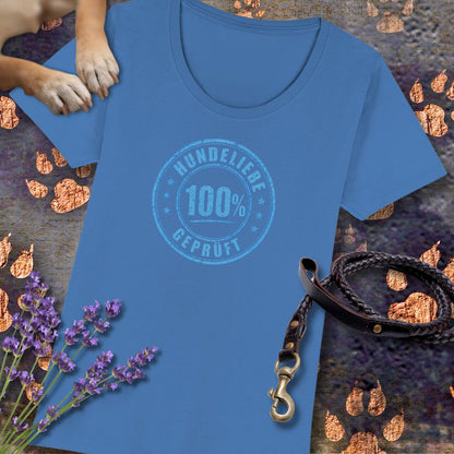100% Hundeliebe - Premium Damen T-Shirt - Slim Fit