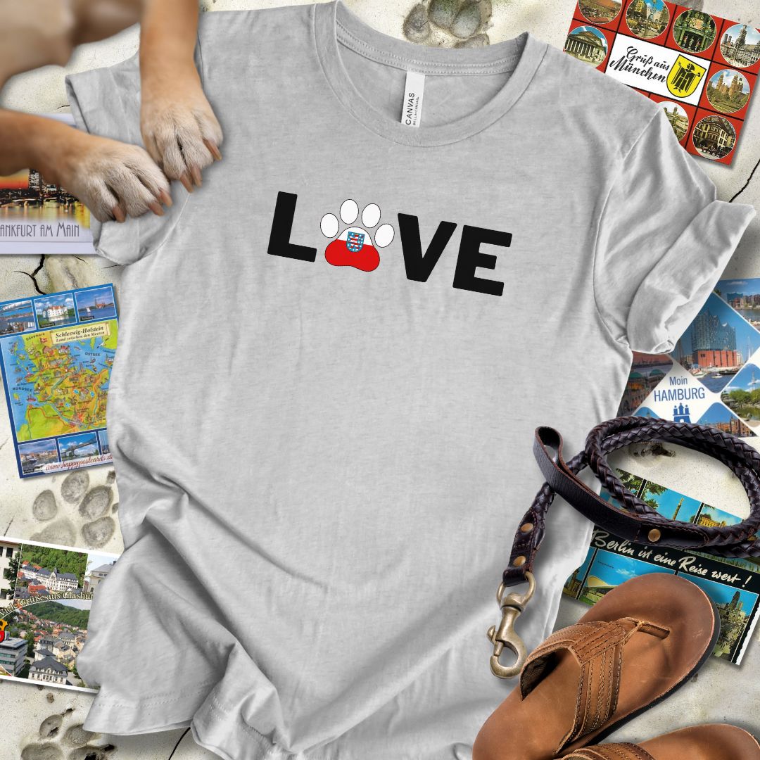 Love Pfote - Thüringen - T-Shirt Unisex Slim Fit